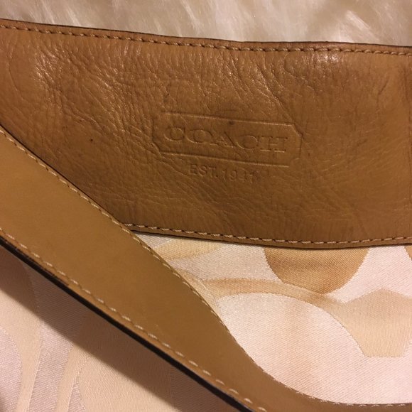 Vintage Coach Satin Signature w/Silver Hardware - Picture 2 of 9